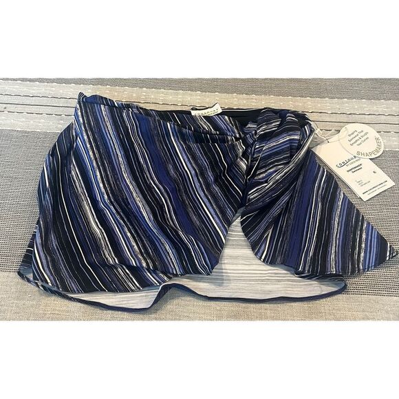 Contours by Coco Reef Womens Striped Sarong Swim Bottom Separates Black S - Picture 2 of 5